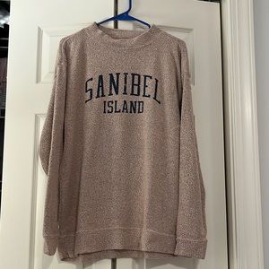 Sanibel island terry cloth sweatshirt